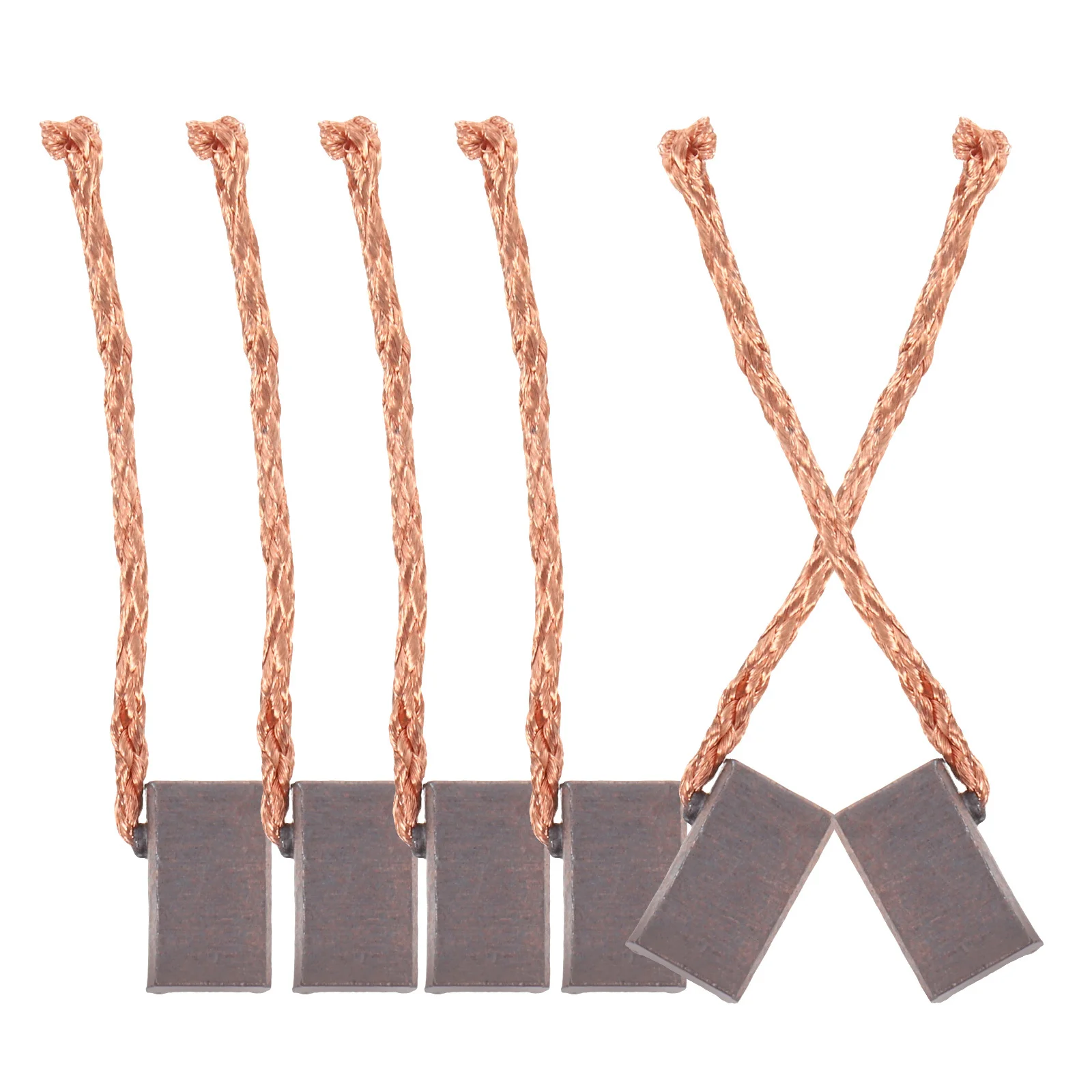 

6Pcs Replacement Carbon Brushes for Car Motor Superior Durability Secure Installation Fit for Window Motor Electric Fan Power