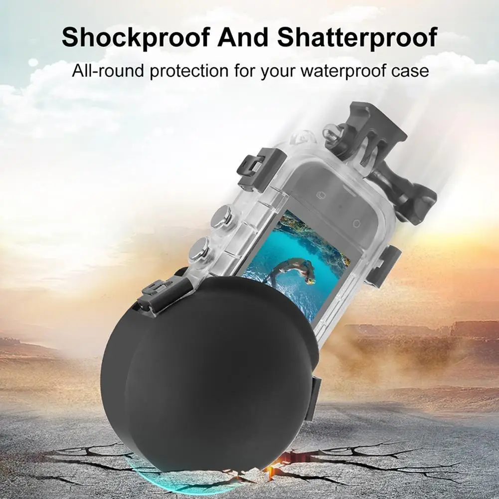 עבור insta360 x4 מצב צלילה בלתי נראה עדשה מגן סיליקון כיסוי מגן סיליקון עבור עדשה של insta360 x3