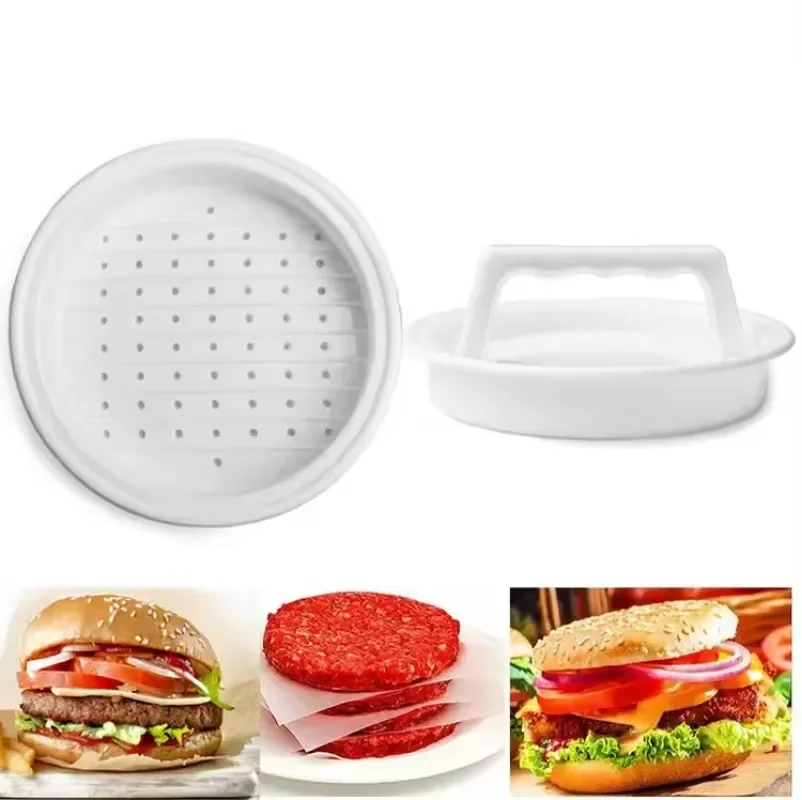 البلاستيك برغر الصحافة متعددة الاستخدام قالب اللحوم صانع باتي أداة المطبخ همبرغر الضغط رغيف اللحم عموم أدوات الطبخ #4