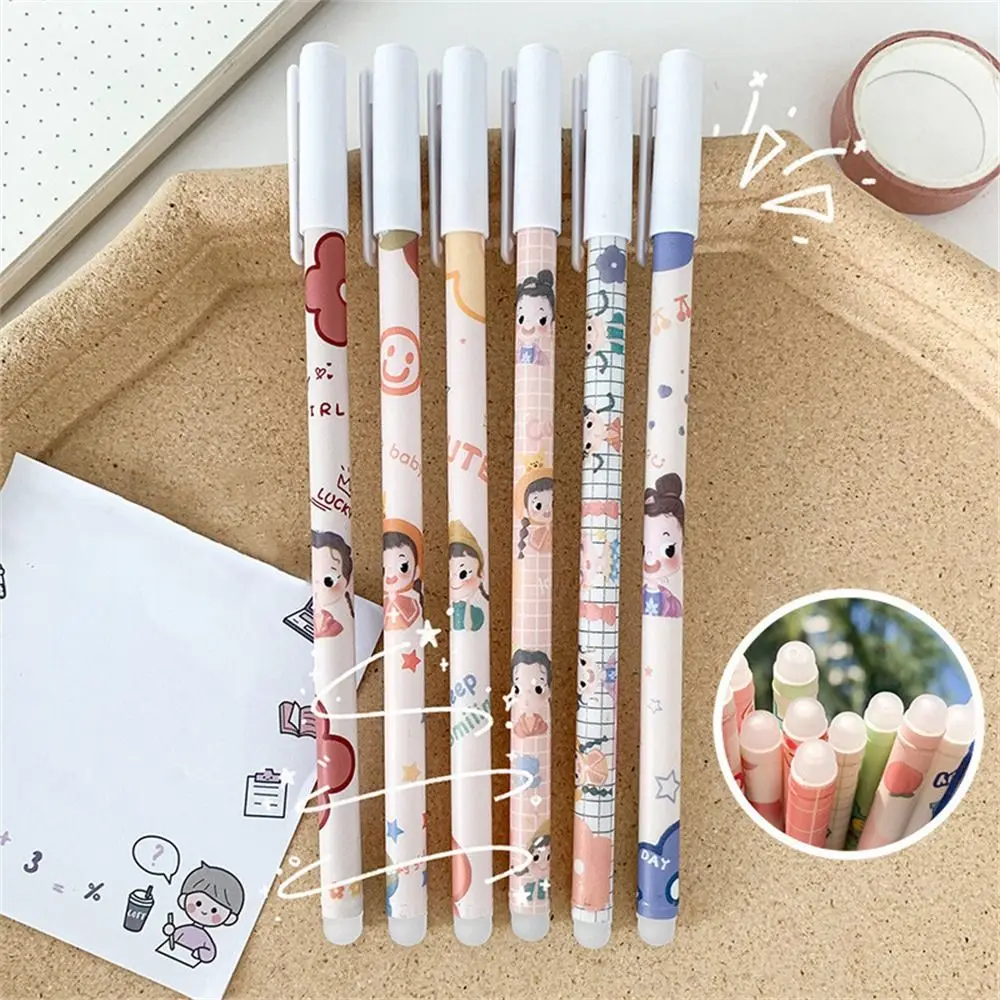 

Kawaii Office Accessories Blue Press Pen 0.5mm Washable Handle Student Pen Erasable Pen Neutral Erasable Pen Gel Pens