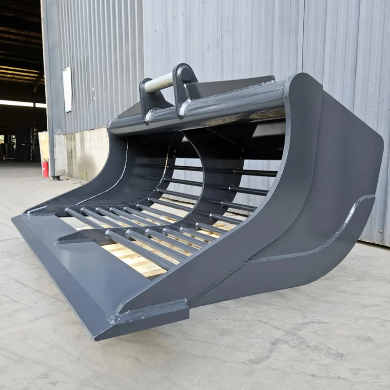 

For Sea Shipping CustomizedS60 Excavator Attachments New 1-50 Ton Tilt Bucket with Sieve Grid Skeleton Bucket Type for Farm and