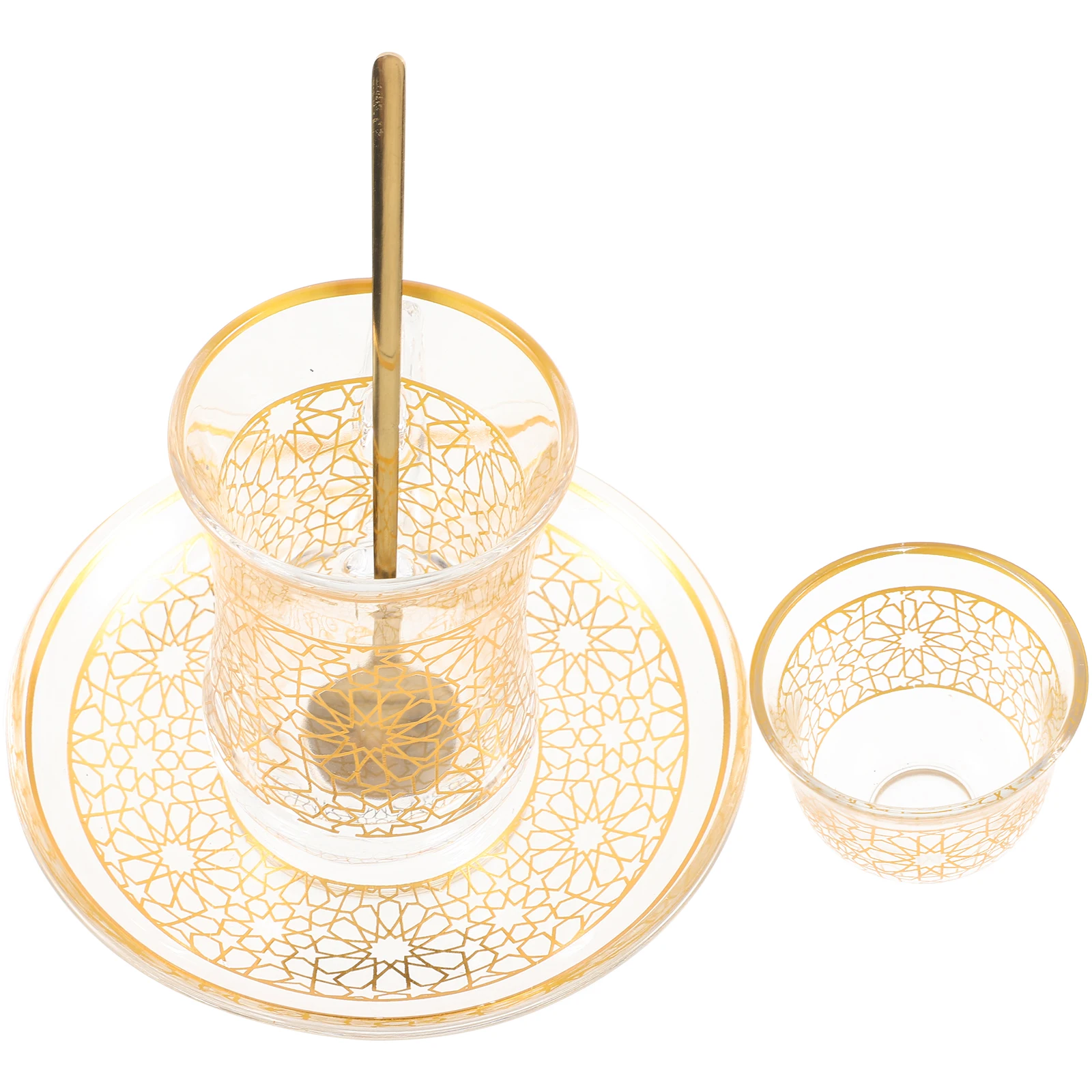 

1 комплект, набор стеклянных кофейных чашек, 200 мл, минималистичная легкая чашка для молока, блюдце, подходит для кофейных чашек для дома и офиса, чашки для капучино