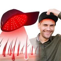 Luz roja y gorro infrarrojo cercano para el crecimiento del cabello Pigarlic aceitoso natural 660 nm y 850 nmDispositivo