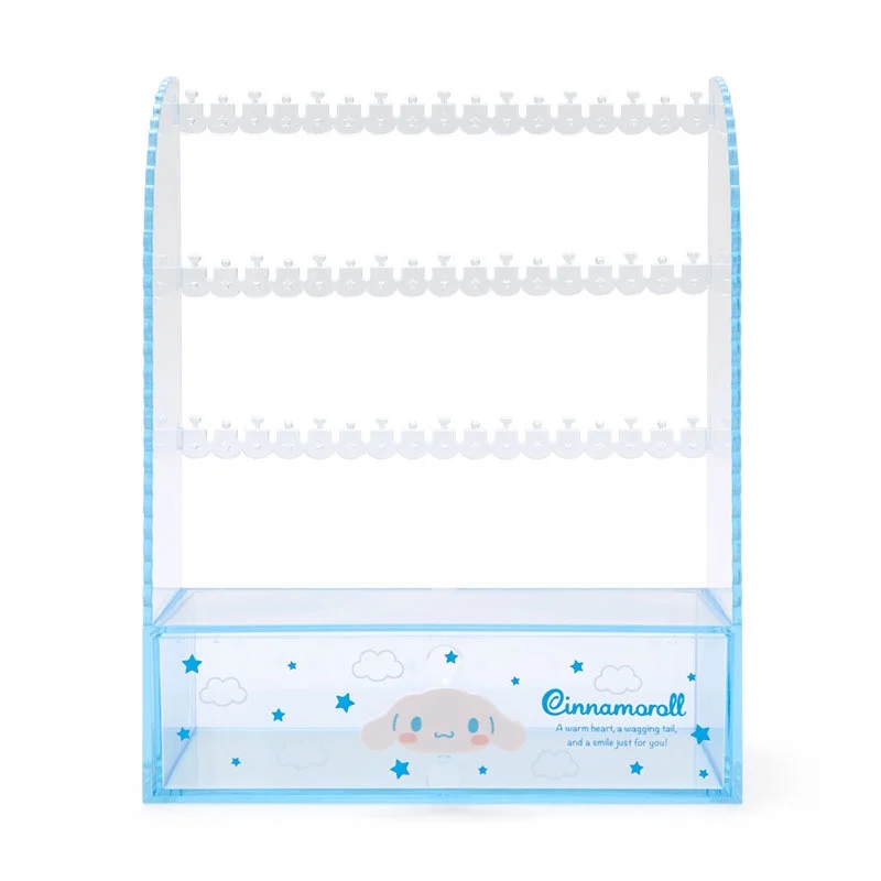 Cinnamoroll Storage Jewelry Box Display Cabinet Hanger House Shape Jewelry Box Anime Action Figures Model Toys for Girl Gift