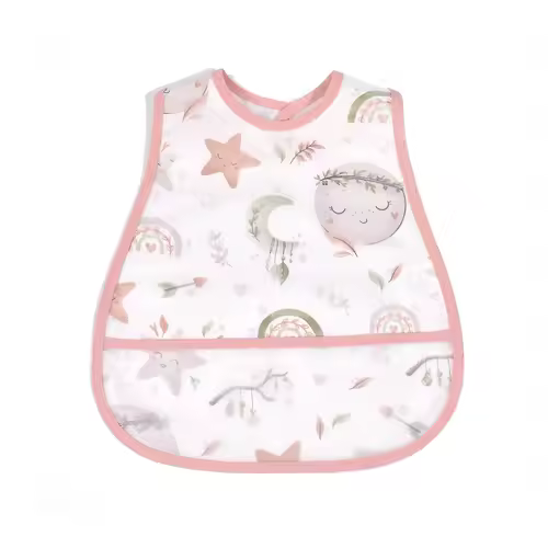 2023New Cartoon Pattern EVA Waterproof Pocket Lunch Feeding Bibs Adjustable Baby Bibs Cute Children Baby Apron Kids Burp Cloths - Image 7