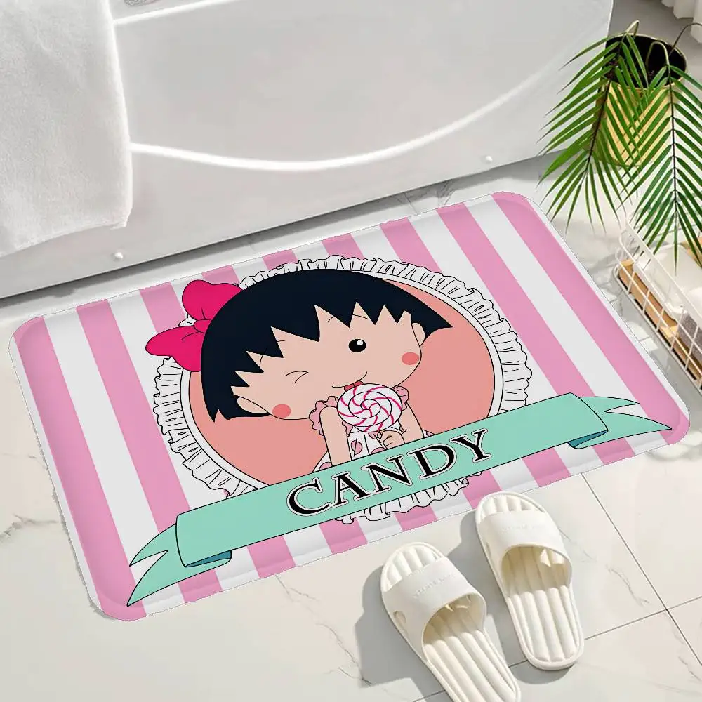 Catoon Chibi Maruko Chan Kitchen Mat Cheaper Anti-slip Modern Living Room Balcony Printed Modern Home Decor
