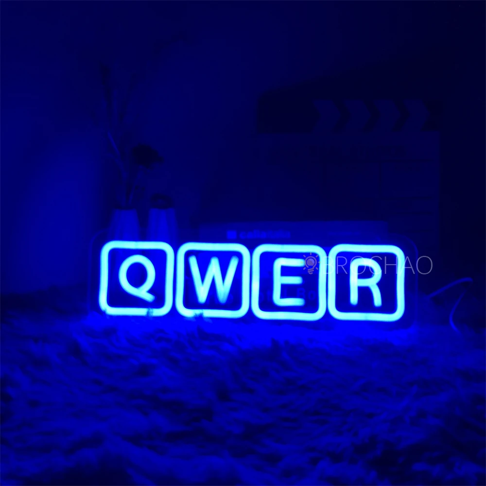 Juego de letrero de neón, luces Led USB, decoración para sala de juegos, pared del dormitorio, letrero LED de neón, luz de neón personalizada,