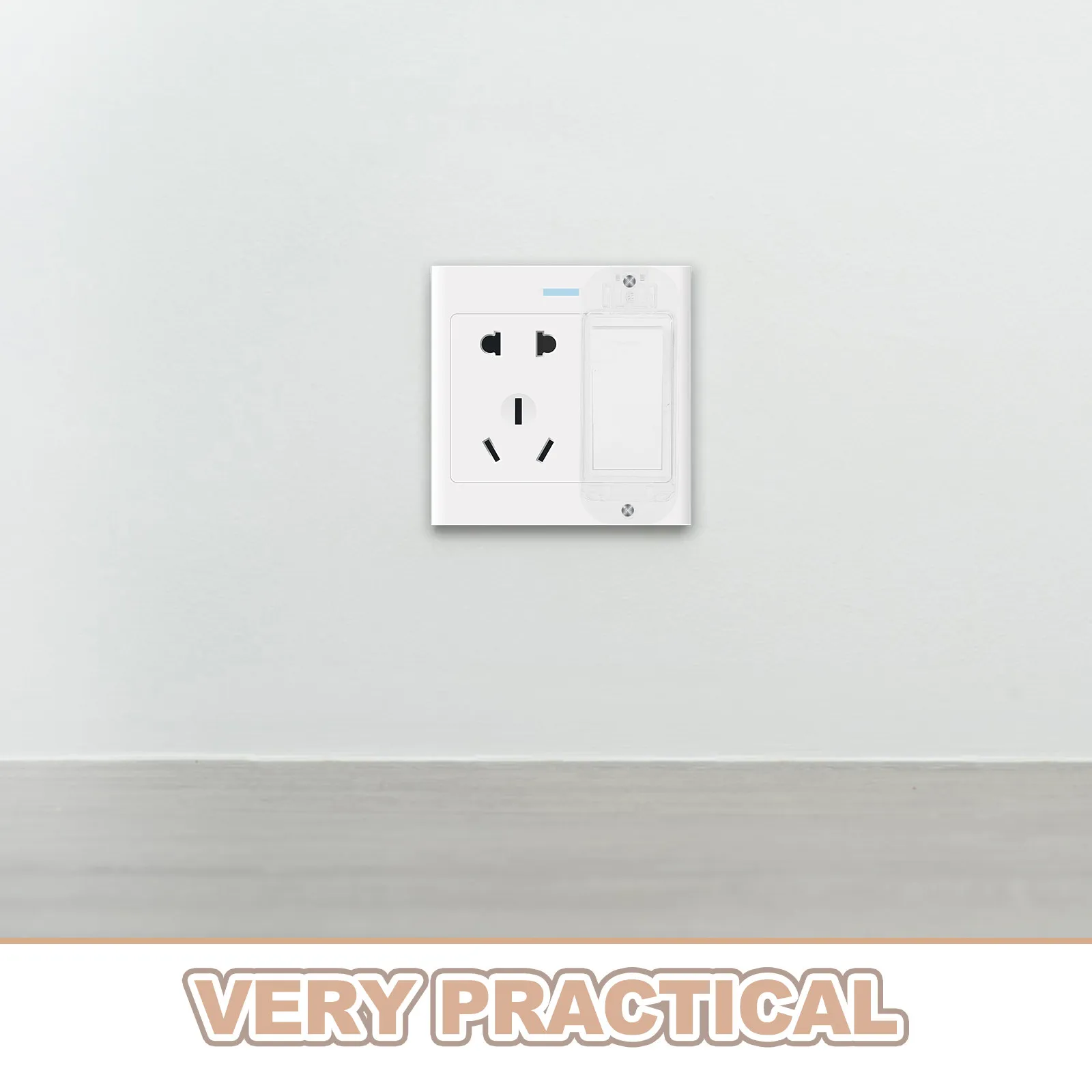 4Pcs Child Proof Wall Switch Cover Enhanced Safety Protective Button Guard Clear Paddle Light Switch Covers Prevent Accidental