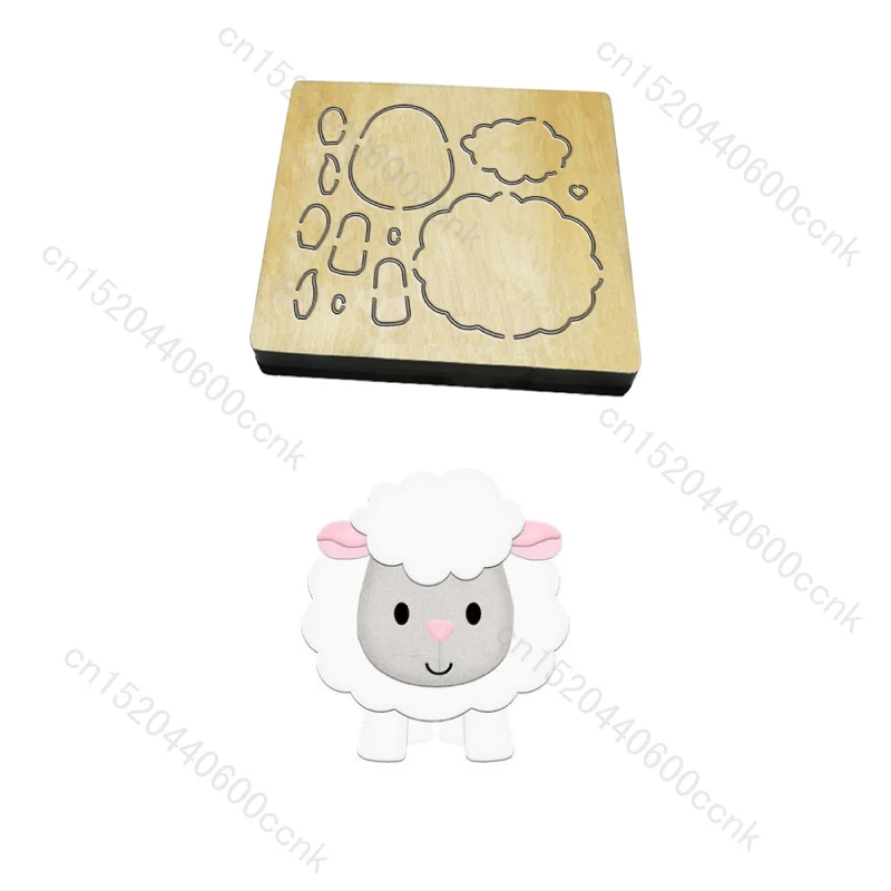 

Деревянные штампы для овец, вырубные штампы для скрапбукинга, несколько размеров, V-682, совместимые с большинством машин для высечки, новые