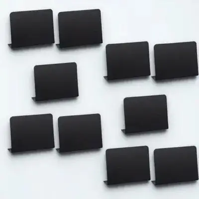 

10pcs Desktop Blackboards Blackboards 10x7.5cm PVC Food Labels Decorative Price Tags Restaurant Signs Chalkboards