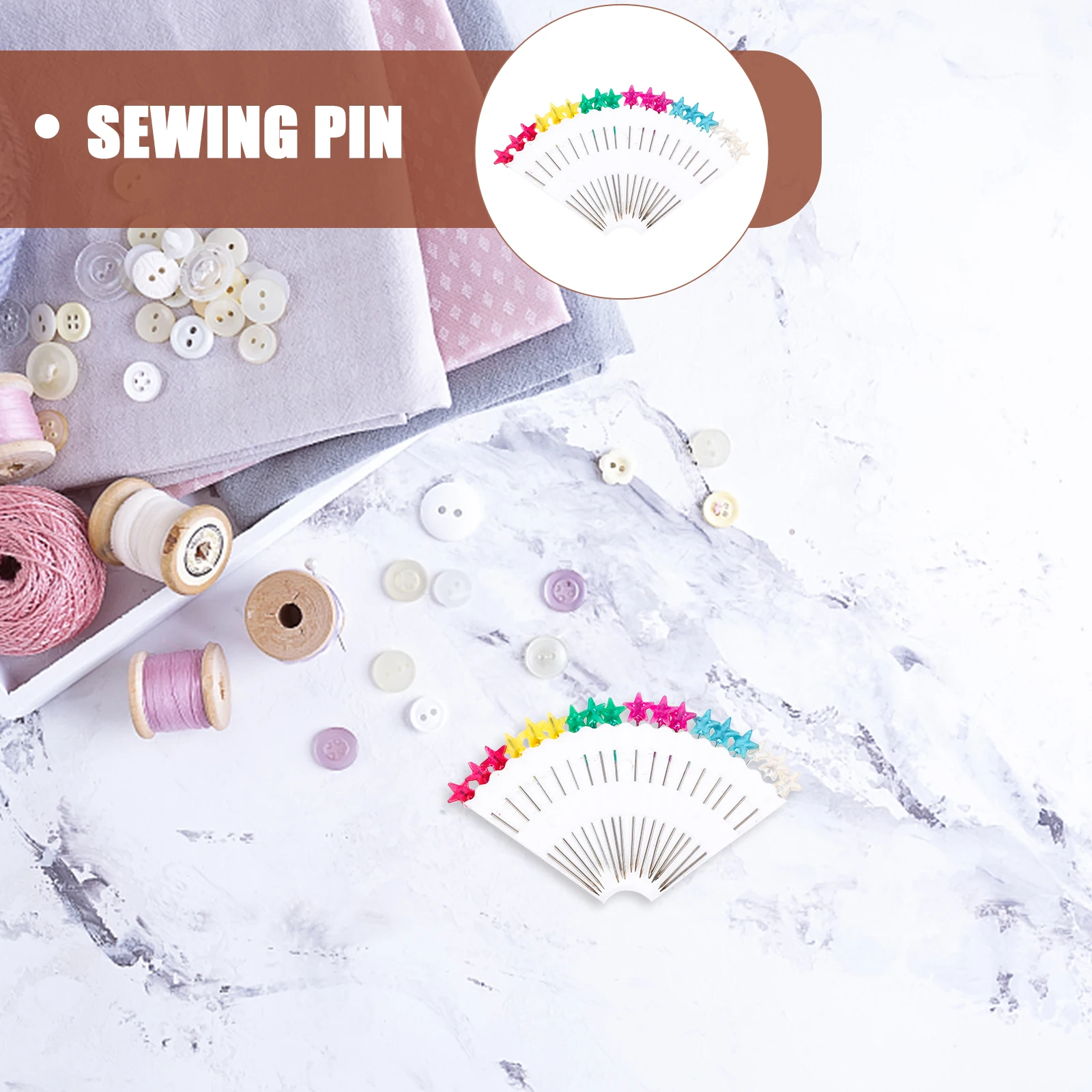 

10 set Colorful Pearl Pins Plastic Anti Rust Straight Needles Sewing Quilting Dress Making Supplies Craft Tools