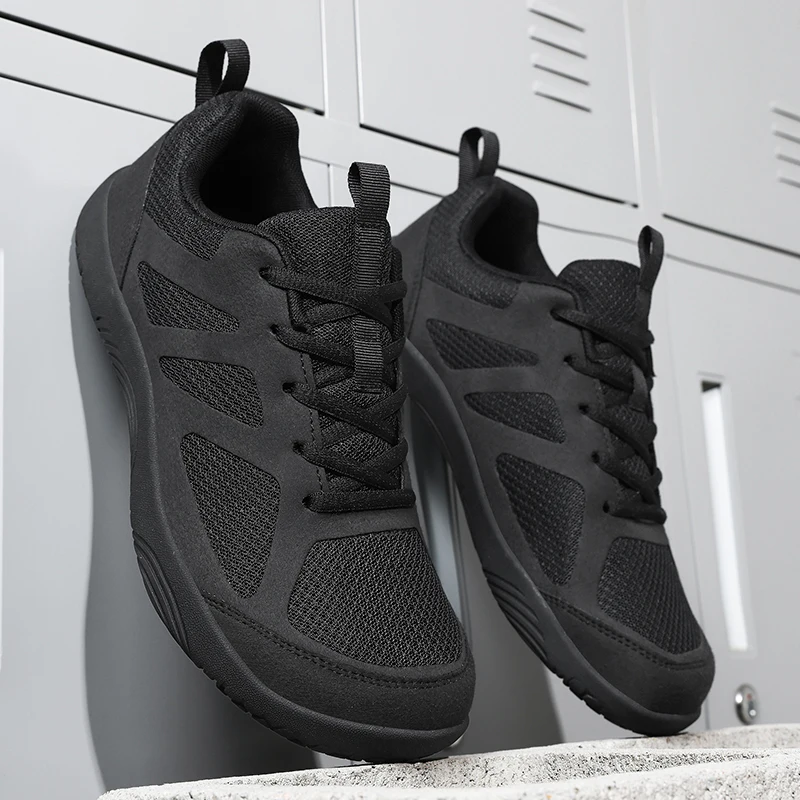 Fashion Men Wider Shoes Breathable Mesh Men Barefoot Wide-toed Shoes New Flats Soft Zero Drop Sole Wider Toe Sneakes Big Size 48