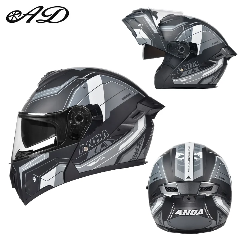 Most Popular ABS Material Open Face Motorcycle Helmets Custom Design with Comfortable Cycling Helmet AD Wholesale Factory
