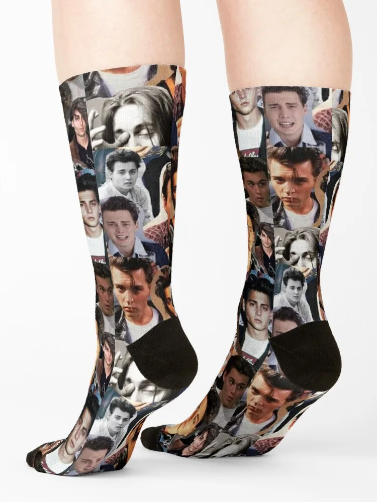 Johnny Depp Socks luxe happy Toe sports new in's Boy Child Socks Women's