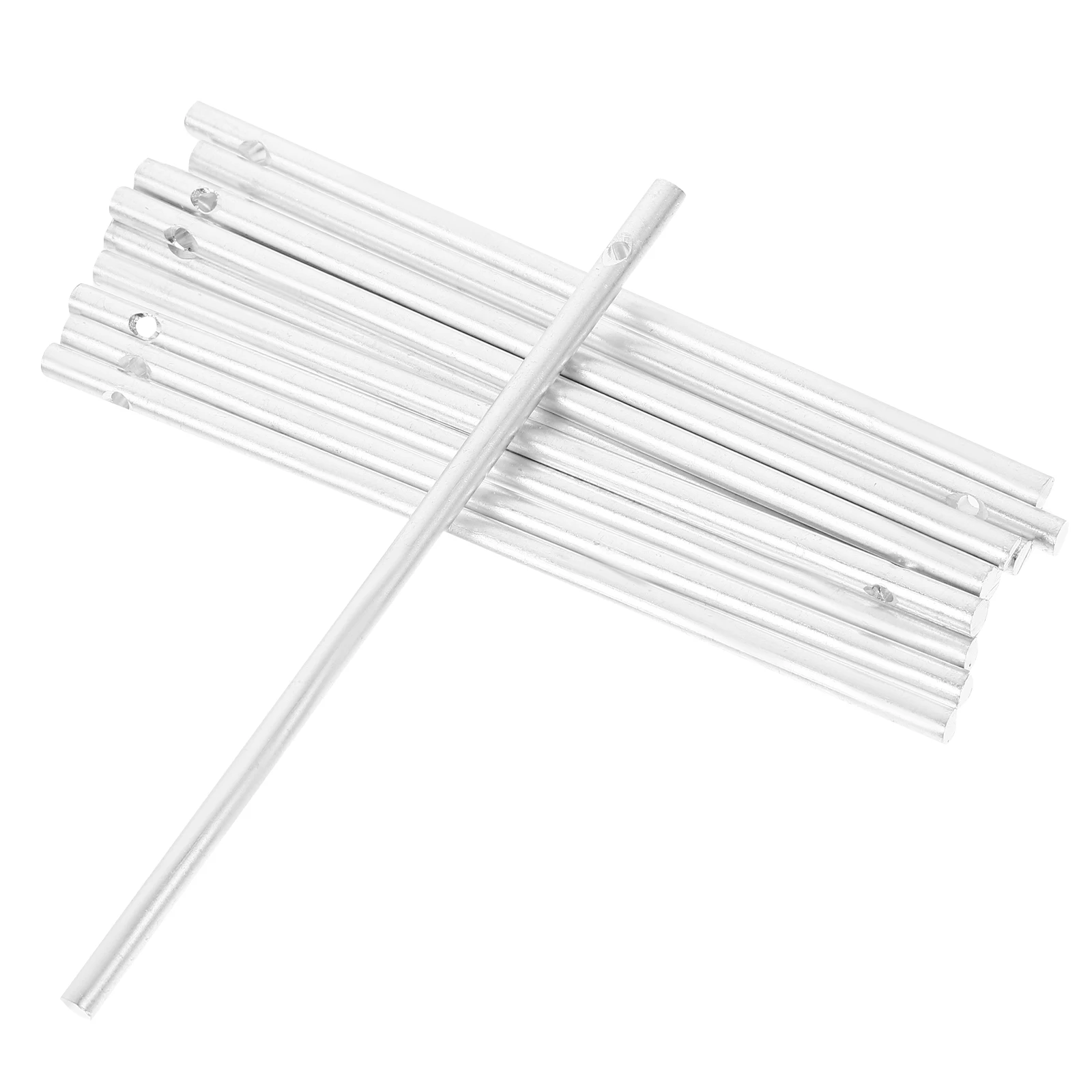 

12 Pcs 4 3MM Diameter 115MM Length Wind Chime Tubes Silver Aluminum DIY Accessories Garden Hanging Chimes Replacement Pipes