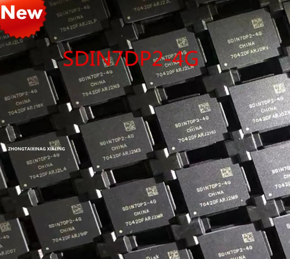 

5PCS New original SDIN7DP2-4G SD1N7DP2-4G EMMC memory chip 4GB BGA153 memory chip