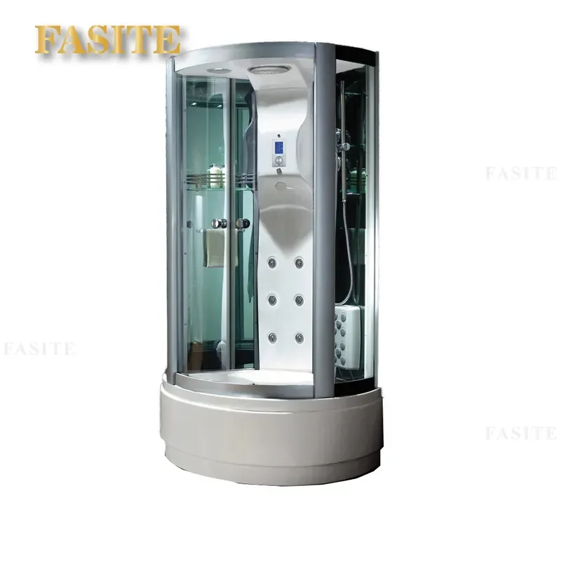 For Bathroom Household Steam Integral Partition Glass Sauna Bath Durable Waterproof Heat Resistant Home Spa Shower Enclosure