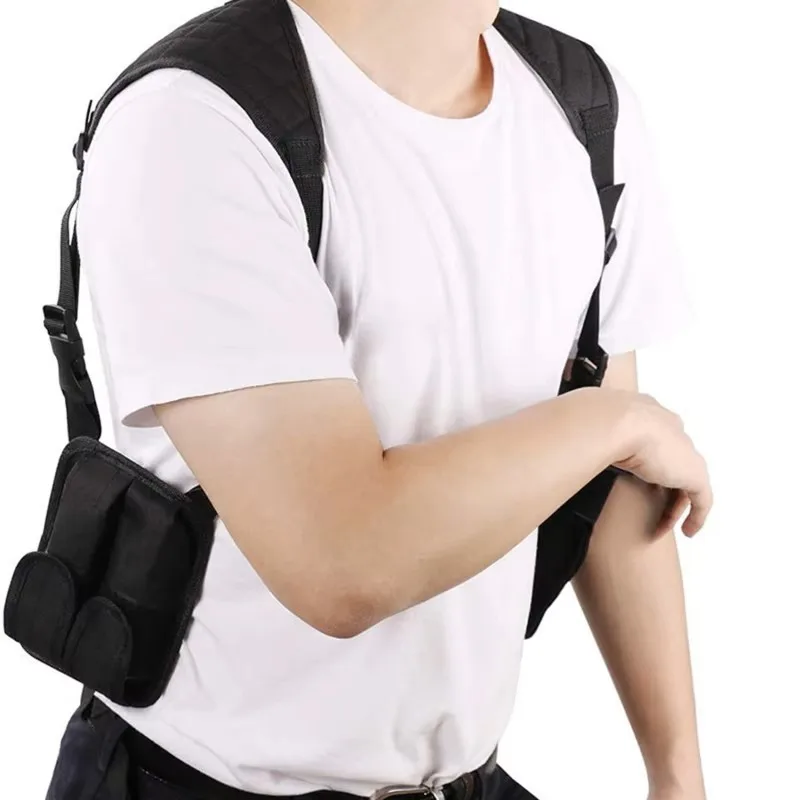 Concealed Carry Shoulder Holster Adjustable Underarm Armpit Pistol Holster Fits for Glock 17/18/19/22/43 G2C M9 PX4 P226