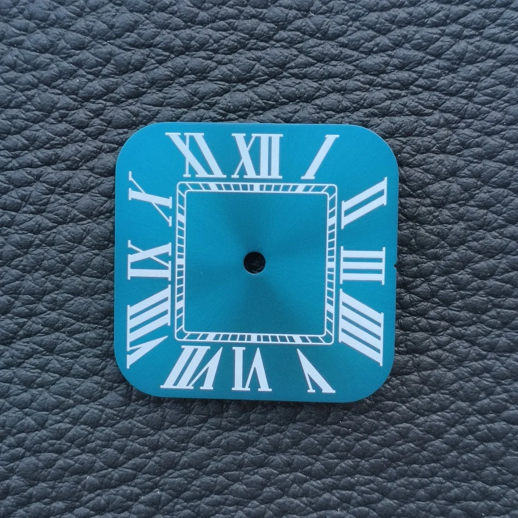 Watch accessories Watch parts Watch dial 27mm*27mm square Roman number thickness 0.4mm Suitable for NH35 NH36 NH38 movement