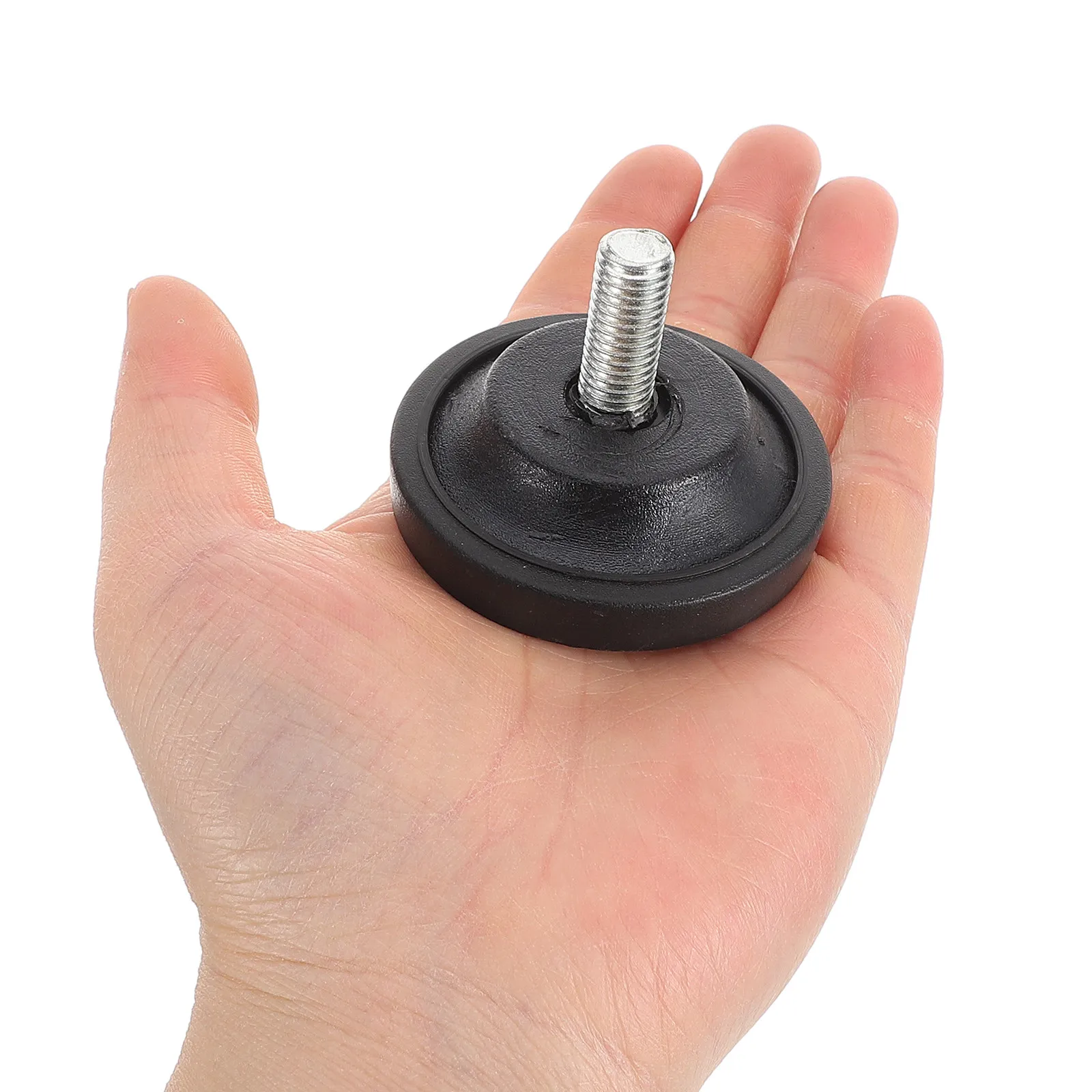 2Pcs Furniture Leveling Feet Adjustable Rubber Pads M8 M10 Screw-on for Treadmill Fitness Equipment Sofa Table Chair Cabinet