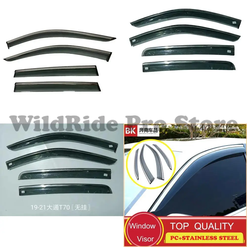 

1 комплект для ветрового дефлектора, автомобильного козырька от дождя, солнцезащитного козырька, защита от дождя, защита от атмосферных воздействий для Maxus T60 T70