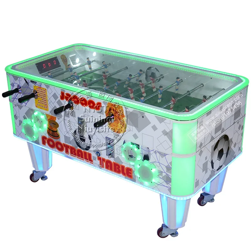 

2 Players Adult Coin Operated Indoor Sports Football Foosball Soccer Game Table Amusement Park Home Game Center Arcade Machine