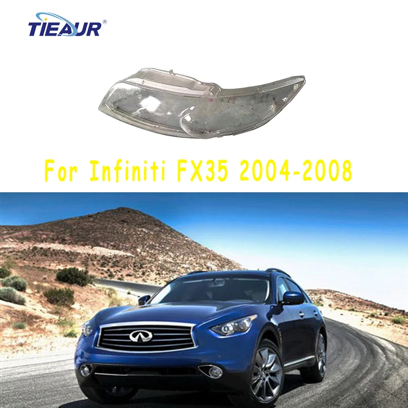 Car Headlight Shell Headlight Headlamp Lens For Infiniti FX35 F45 2004 2005 2006 2007 2008 Headlight Glass Auto Shell Cover