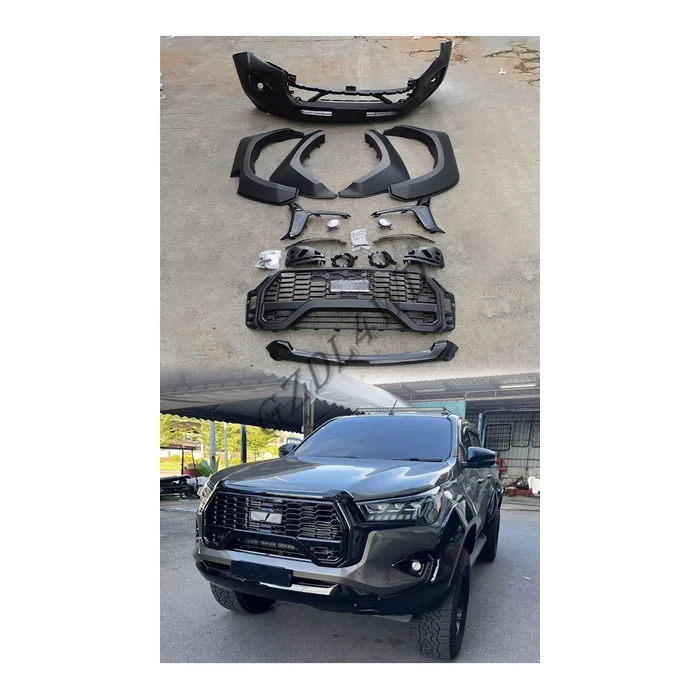 Upgrade Body Kit for Hilux 2015-2021 Upgrade to GR Sport 2021+ Car Conversion Kit
