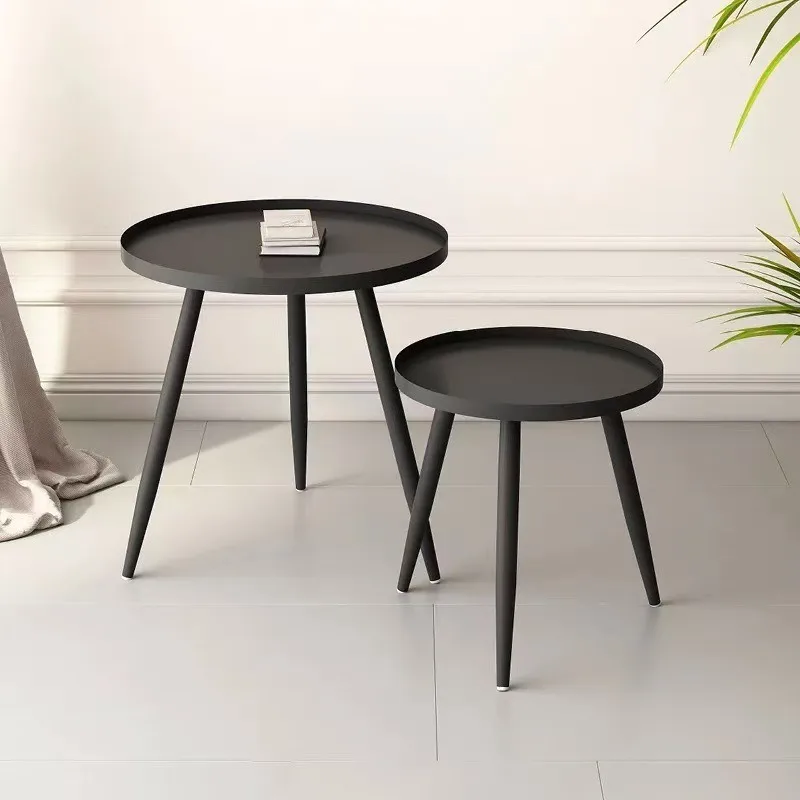 Cross-border Nordic wrought iron small coffee table decorative table modern simple sofa side corner table living room side