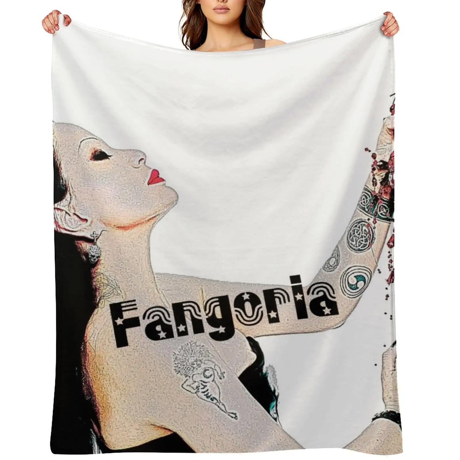 

Fangoria Miscellaneous Alaska Sticker Throw Blanket Picnic Decorative Sofa blankets ands Luxury Designer Blankets