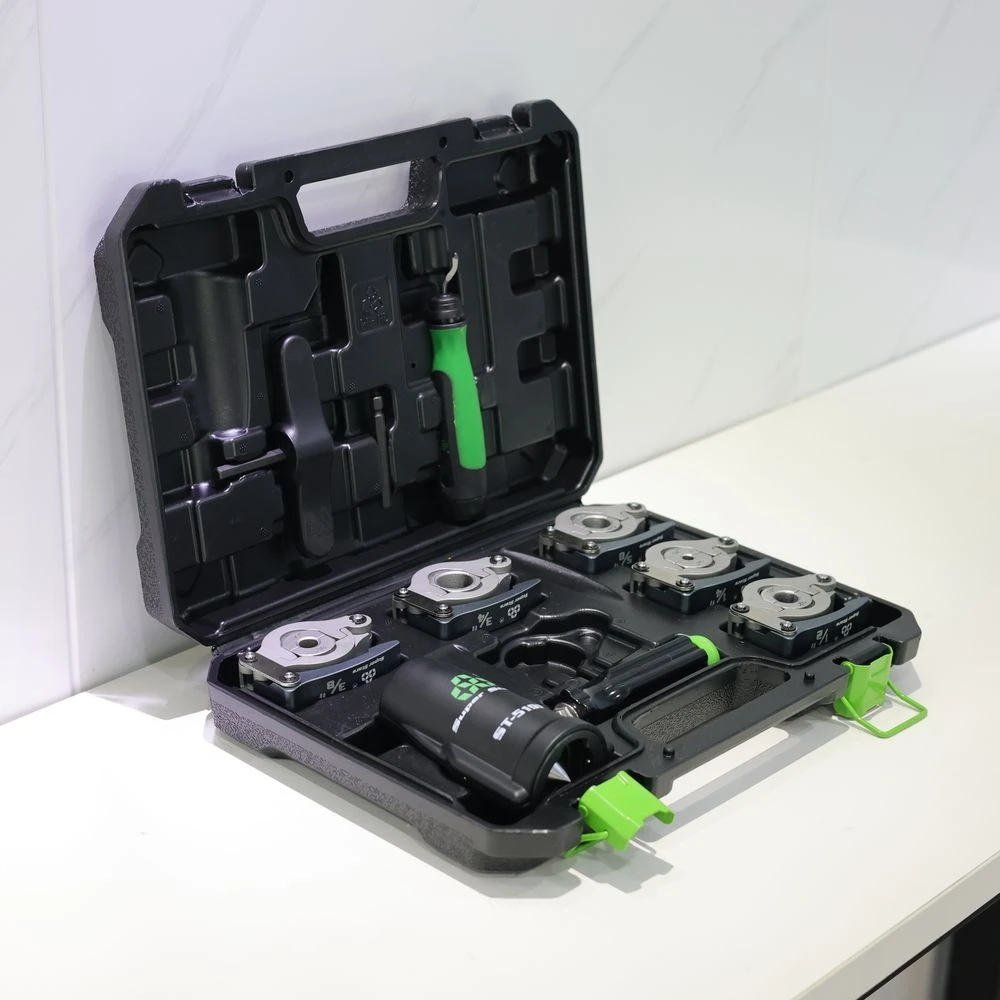 أداة توسيع الأنابيب ST-519FT متعددة الاستخدامات - وضع يدوي مع مقبض مريح ومثقاب كهربائي متوافق #6