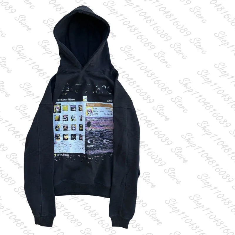 

Толстовка с буквенным принтом в американском готическом стиле Y2K, уличная одежда в стиле ретро, свободная одежда в стиле Харадзюку, повседневная уличная трендовая женская одежда в стиле Харадзюку