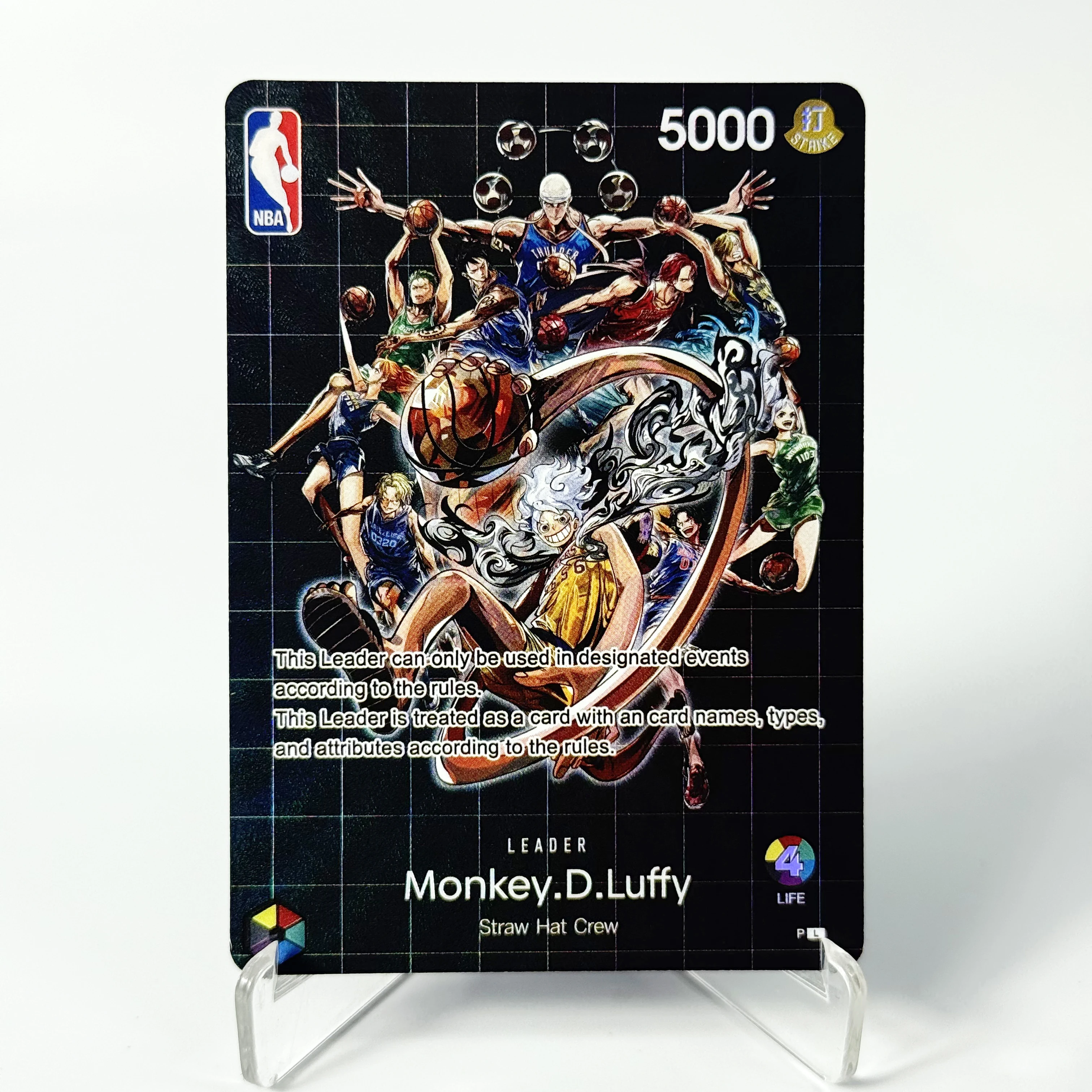 One Piece Custom Cards Basketball Master Stars Piece The Monkey.D.Luffy Hobby Game Collection Card High Quality Proxy Cards