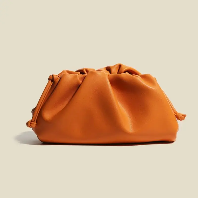 

New Fashion Color Headbag for Women Soft Leather Single Shoulder Bag Cloud Shape Handbag Women's Bag Handbag Cloud Bag