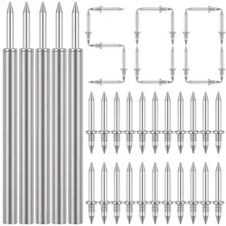 50/100Pcs Double Head Nails Seamless Nails Without Marks Rust-Proof Nails Wood No Trace Fixator