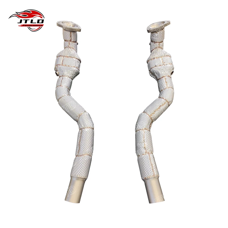 Professional High-Flow Downpipe For 2007-2020 Maserati GranTurismo 4.2 4.7 V8 Stainless Steel Performance Exhaust System