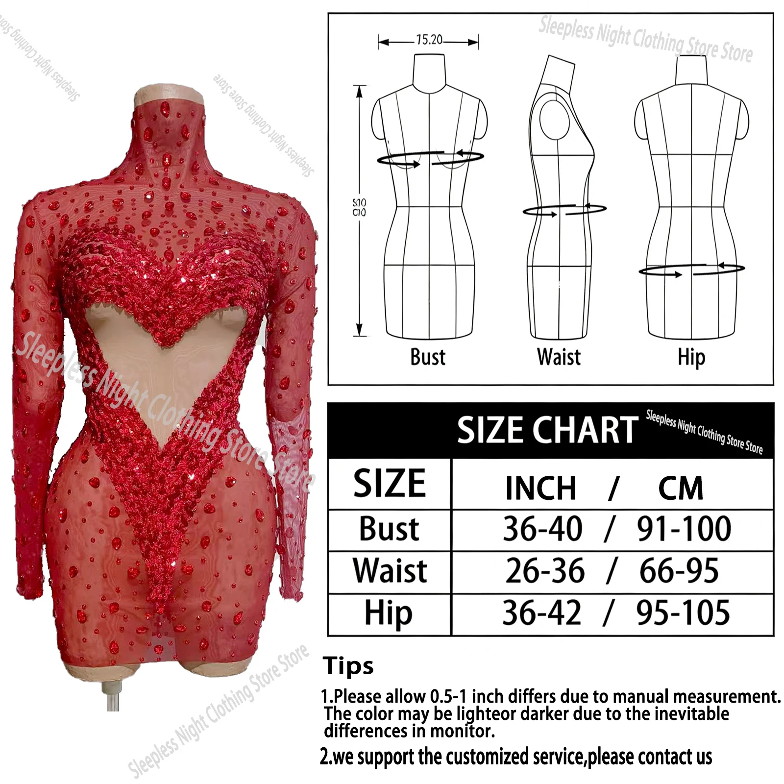 Cristales piedras lentejuelas falda malla estiramiento danza vestido de manga larga noche cumpleaños celebración escenario desgaste rendimiento Drag Queen