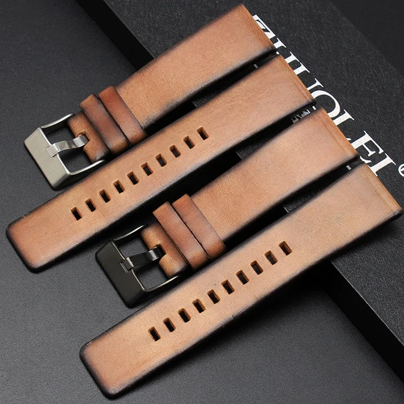 Premium-Grade authentic leather strap For Diesel DZ 1399 DZ4280 DZ4290 22mm 24mm 28mm Diesel watch strap accessory