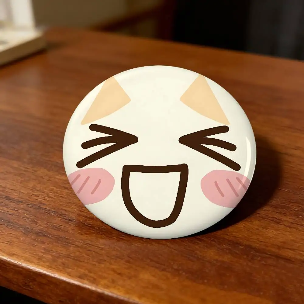Kawaii Cute-Collection Abzeichen, Anstecknadeln aus Weißblech, runde Broschen für Umhängetaschen, Accessoires, Souvenirgeschenke – Detail 4