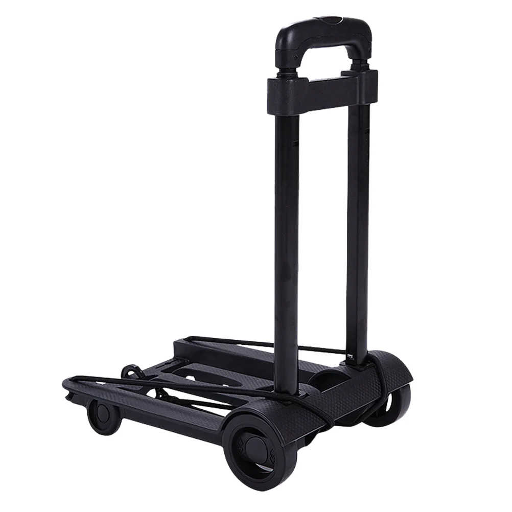 Utility Cart with Wheels Foldable Collapsible Luggage Dolly Cart Portable Fold Dolly for Travel Moving and Office Use