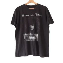 New Arrival fashion heavyweight Hot Sale vintage Summer streetwea funny Cartoon anime streetwea Erykah Badu Badubotron T-Shirt