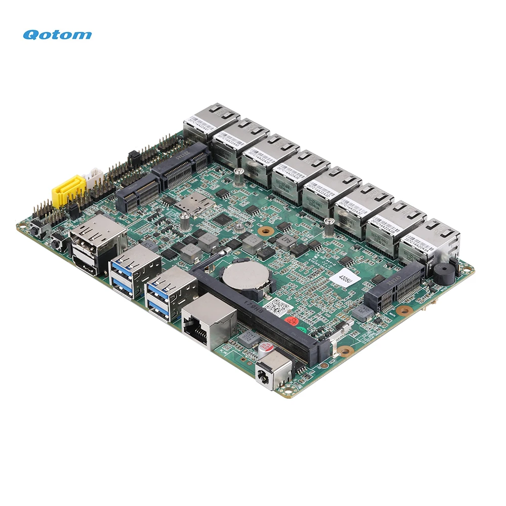 Мини-ПК Qotom 8 LAN Core i3-10110U/i5-10210U/ i7-10710U 8x I226V 2,5G LAN DIY Мощный маршрутизатор Брандмауэр VPN Виртуальный ПК