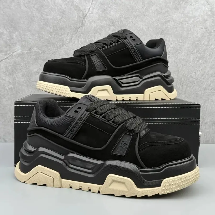 

Мужские низкие кроссовки с ПВХ-подошвой, нескользящие, в ретро-стиле, для повседневной носки, с круглым носком, на шнуровке, для активного отдыха