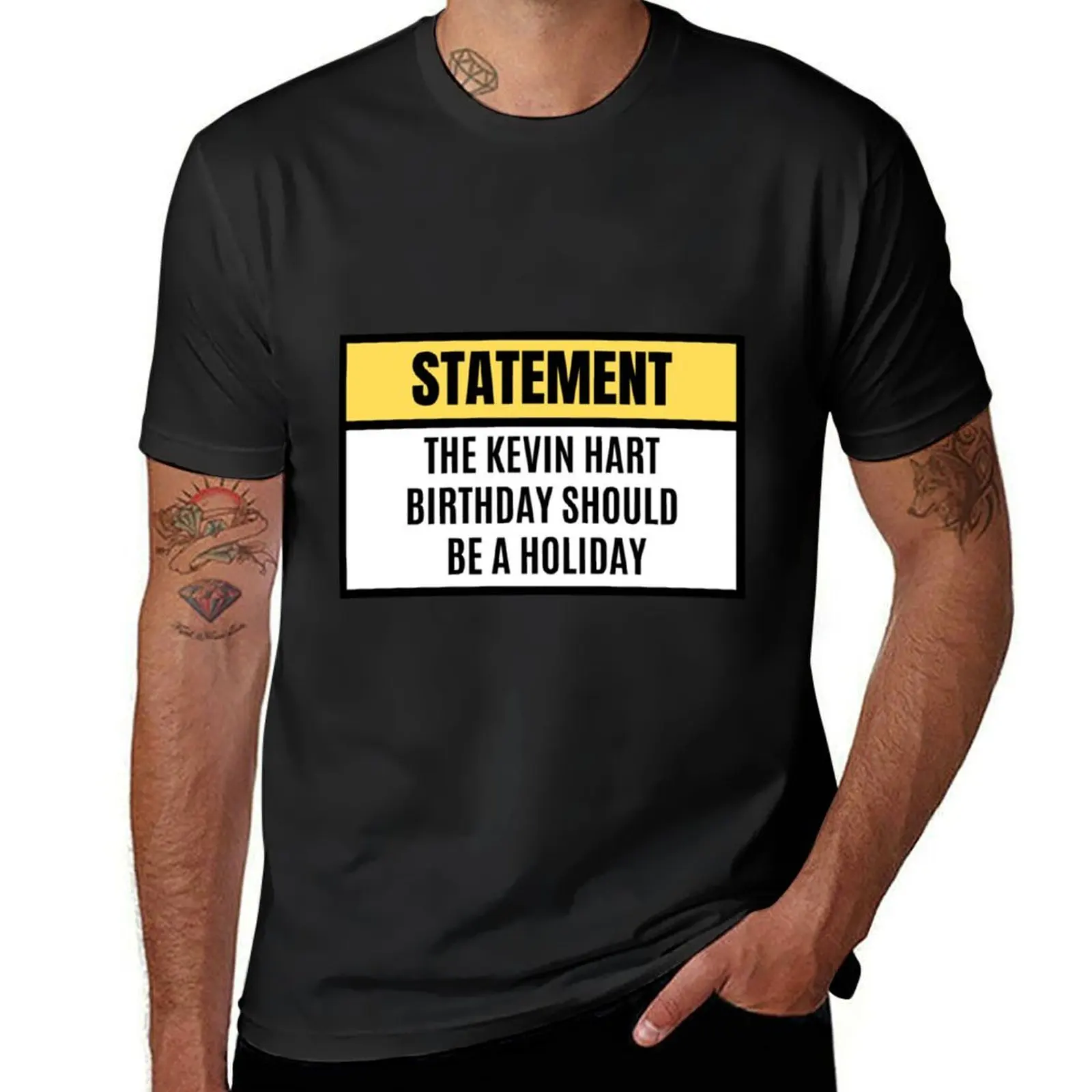 The Kevin Hart birthday shoul T-Shirt vintage clothes boys animal print graphics Aesthetic clothing mens funny t shirts