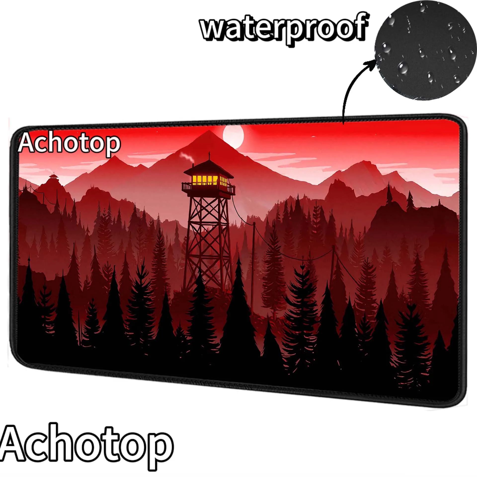 Waterproof Firewatch Extended Mouse Pad Office Mousepad Gaming Speed Keyboard Pads Table Carpet Computer Gamer Soft Desk Mat