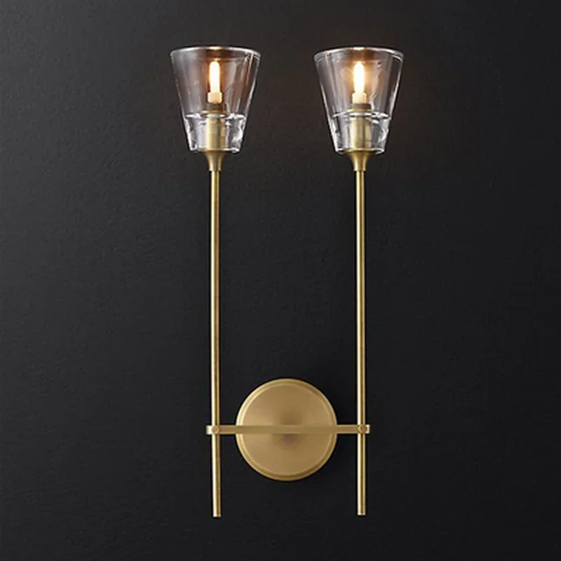 Foyer bedroom bedside corridor wall lamp modern molecule LOFT wall sconce bean glass ball wall light LED round ball wall lamp