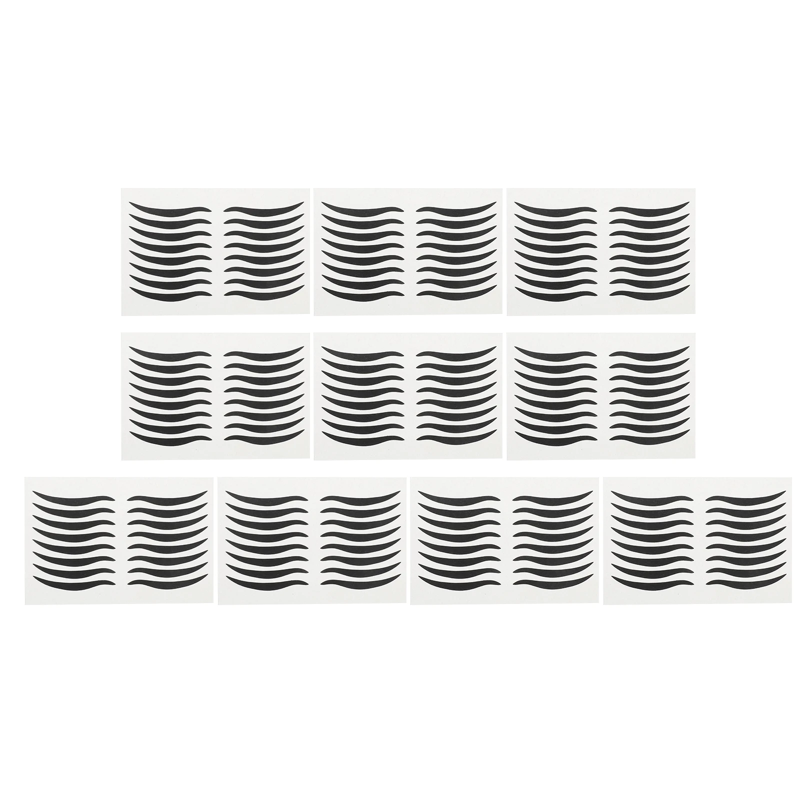 80 paar zwarte eyeliner-sticker tijdelijke oogmake-up herbruikbare waterdichte stickers voor avondfeest-podiumoptredens