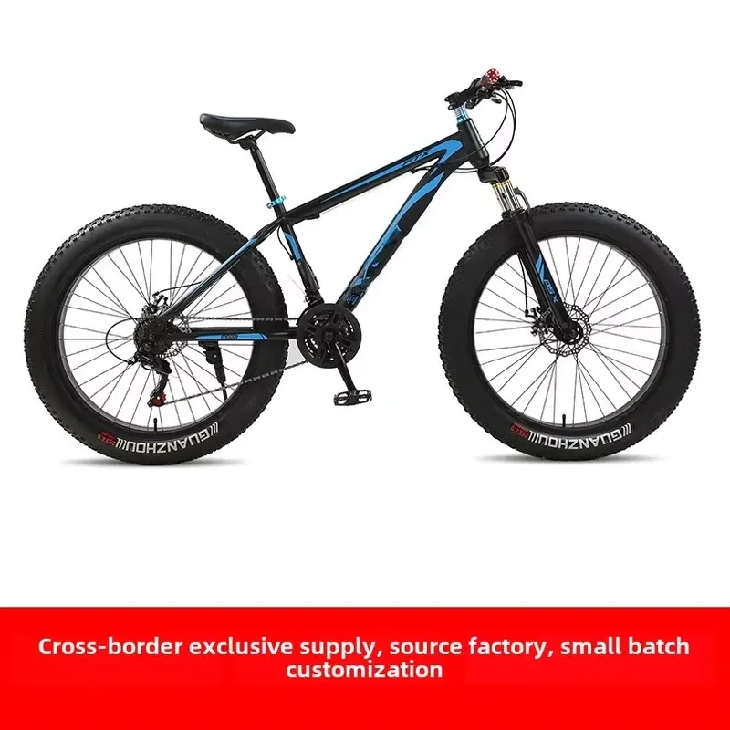 Factory Direct Sales of Fat Tire Beach & Snow Cruiser Bicycles with Disc Brakes and Steel Frame for Sports