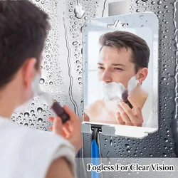 30x20CM Big Size Acrylic Anti Fog Mirror Bathroom Tools Shower Shaving Washroom Accessories Fogless Fog Free Travel Mirror