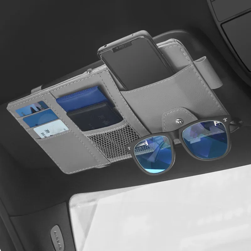 

Car Sun Visor Organizer Multi-Pocket Auto Interior Accessories Pocket Organizer Car Document Storage Pouch Pen Holder